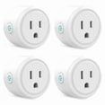 thumbnail image 1 of Mini Wifi Smart Plug Wi-Fi Enabled Mini Socket Outlet App Remote Control Wireless Portable Automatic Timer Sockets with ON/OFF Switch for Light Electrical Appliance Compatible with Home, 1 of 6