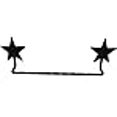 thumbnail image 3 of Wrought Iron Towel Bar Star Large Amish Made!, 3 of 3