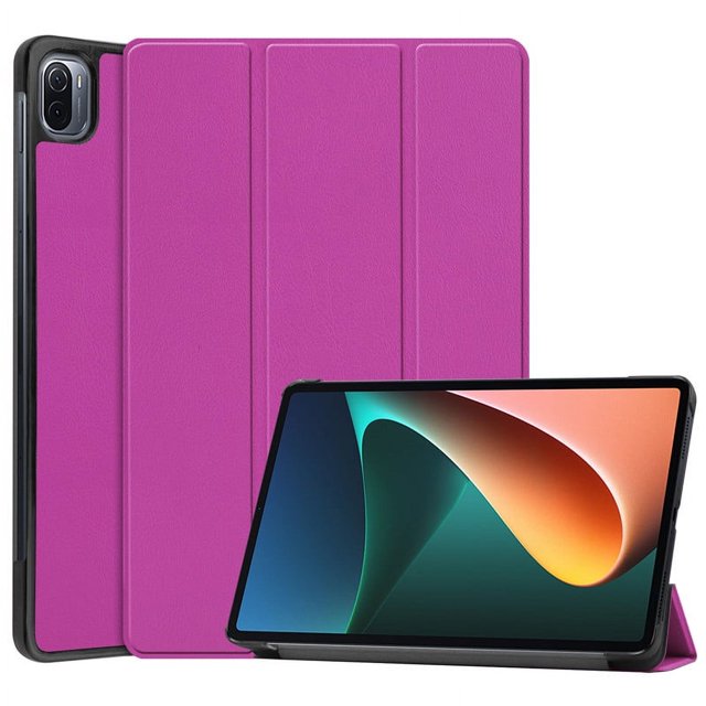 Tablet For Xiaomi Pad 5 Case Mi Pad 6/6 Pro Folding PU Leather Smart Cover For mipad 5 For Xiaomi Mi Pad 5 Pro With Auto Wake UP purple Mi Pad 5 Pro 2021
