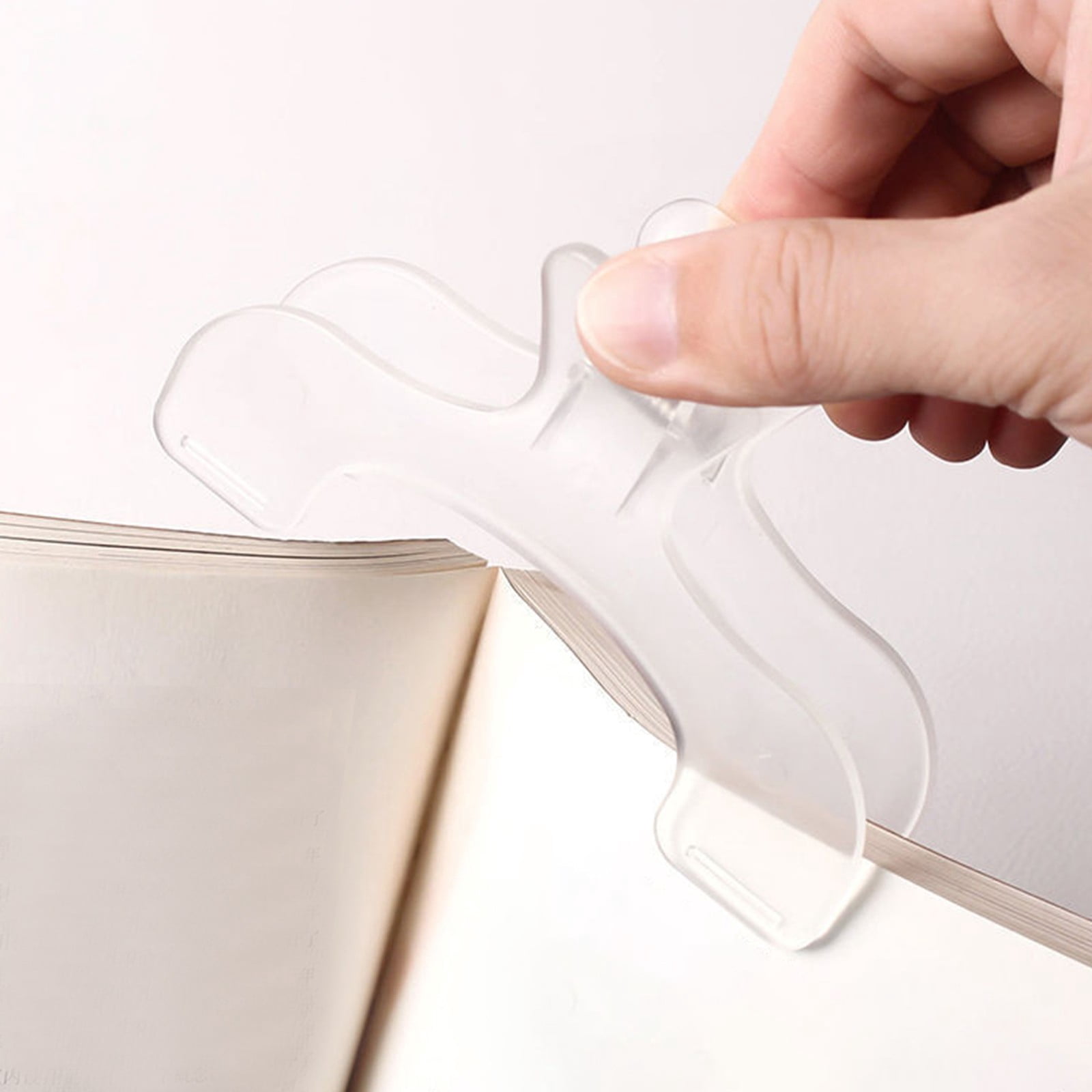 Yhmxh Home Decor Home Accessories Unique Bao Gai Head Transparent Bookmark Clip Stylish And Functional For Students Fixed Book Clip