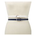 thumbnail image 1 of INC Ceinture Décontractée Ajustable en Relief Serpent Marine pour Femmes TG, 1 of 2
