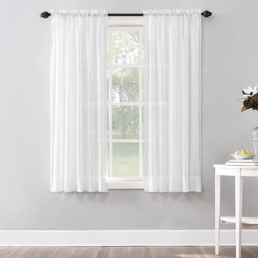 Mainstays Crushed Voile Window Curtains Panel Pair