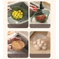 thumbnail image 4 of Drain Rack for Kitchen - Dish Drying Racks and Basin Organizer for Fruit Cleaning and Rice Washing Kitchen Accessories, 4 of 5