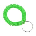thumbnail image 1 of Unique Bargains Porte-Clés Spirale Extensible en Plastique à Ressorts de Poignet, Vert, Lot de 5, 1 of 5