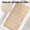 thumbnail image 4 of Absorbent Non Slip Foam Bath Mat with Machine Washable Soft Velvet Texture for Bathroom Kitchen Long Lasting Easy to Dry Anti Backing Relaxeds Feet 15.74x23.62in, 4 of 8
