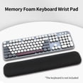 thumbnail image 2 of OWSOO Memory Foam Keyboard Wrist Rest Office Gaming Keyboard Wrist Pad Ergonomic Keyboard Wrist Pad Breathable Fabric Pink, 2 of 6