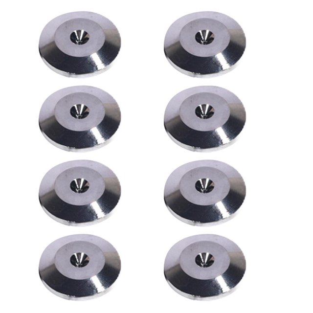 Milaget 8x 25 x 5mm Tapis de Protection pour Pointes, Pieds d'Isolation, Noir