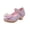 Pink, variant on Pisexur Girls Dress shoes Mary Jane Wedding Flower Bridesmaids Heels Glitter Princess Shoes for Kids Toddler 3-12T