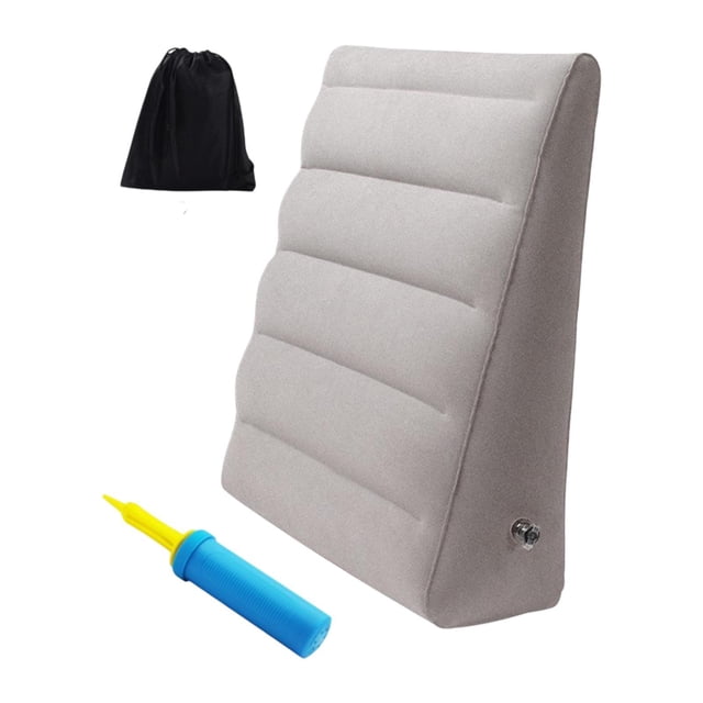 GROWTH TANK Inflatable Wedge Pillow Easy to Inflate for Sleeping for Home Office Camping with Storage Bag