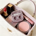 thumbnail image 4 of Étui de Rangement Compact Portable Violet pour Lentilles de Contact avec Support d'Accessoires Intégré pour Usage Quotidien et Organisation de Voyage, 4 of 7