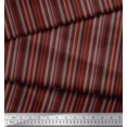 thumbnail image 2 of Soimoi Polyester Crepe Fabric Diagonal Line & Stripe Print Fabric by The Yard 42 Inch Wide, 2 of 3