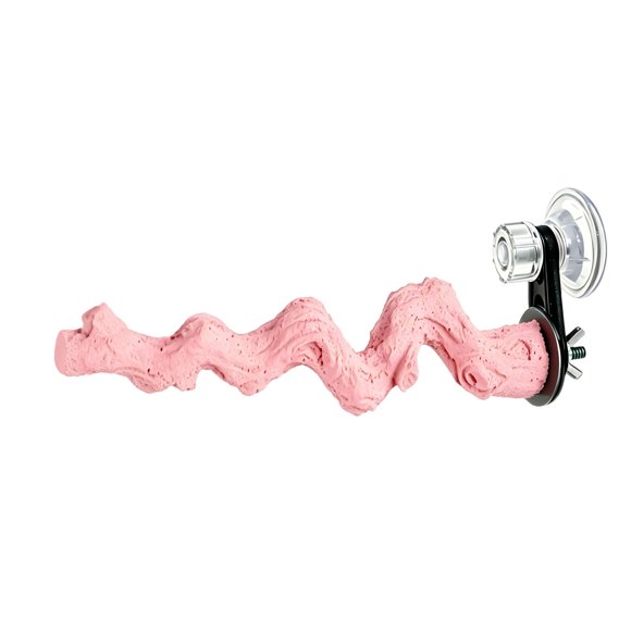 Parrot Window Bird Perch Strong Suction Cup Textured Resin Nail Grinding Stand for Small Birds Conure Cage Accessory