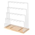 thumbnail image 4 of Xuanheng 5 Tiers Earring Display Stand Holder Jewelry Hanger Rack Easy Assemble Tabletop with Hooks for Home Ear Studs Keychains Rings White, 4 of 8