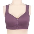 thumbnail image 3 of MIASHUI Bra for Elderly Women Front Snap Comfortable Bras Front Closure Bra for Everyday,Purple,46, 3 of 3