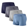 thumbnail image 1 of ylioge L-4X Big & Tall Mens Boxer Briefs 4 Pack Plus Size High Waisted Modal Underwear Multipack Stretchy Quick-Drying Breathable Workout Boxers, 1 of 2