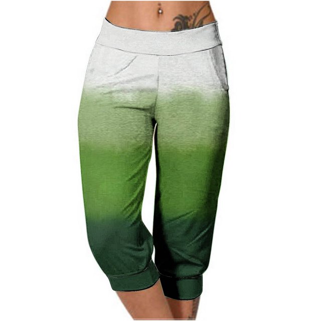 Yuyuzo Womens Capri Pants High Waisted Drawstring Sweatpants Running Gym Cropped Trousers with Pockets