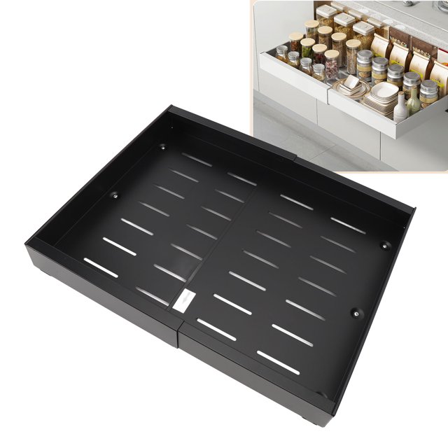 Expandable Slide Out Drawers for Kitchen,Pull Out Cabinet Organizer Cabinets Fixed Pans No Screw Expandable Cabinet Organizer Heavy Duty Slide Out Cabinet Organizer and Storage