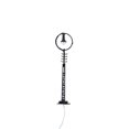 thumbnail image 1 of Miniature Streetlamp 1:87 Scale Decorative LED Signal Lamp Micro-Landscape Accessories Sand DIY Simulation Lamppost Train Black（White Light）, 1 of 7