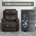 thumbnail image 4 of HOMCOM Fauteuil Inclinable Manuel avec Points de Massage par Vibration, Fauteuil Inclinable, 4 of 10