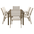 thumbnail image 4 of Mainstays Cobble Hill 7-Piece Steel Outdoor Dining Set, Cream, 4 of 10