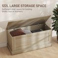 thumbnail image 4 of HOMCOM Coffre de Rangement Moderne, Boîte en Bois pour Salon, 39,4 Pouces, Naturel, 4 of 10