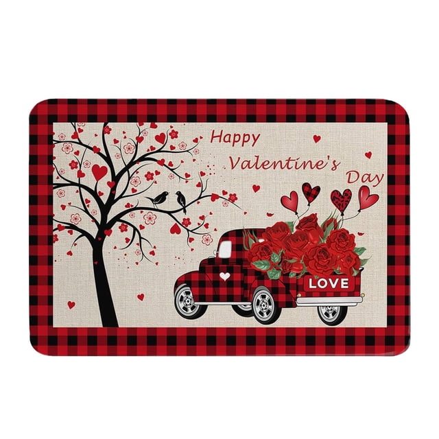 Chmadoxn Bathroom Rugs, Rugs for Living Room, Area Rug, Bath Mat Valentine's Day Mat Porch Door Mat Love Romantic Holiday Decoration Mat a carpet