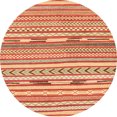 thumbnail image 1 of Ahgly Company Tapis d'Intérieur Ronds Abstraits Rouges Abstraits pour Aire, 6 Pieds Rond, 1 of 6