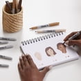thumbnail image 2 of Marqueurs permanents Sharpie, couleurs portrait, pointe fine, assortis, 12 unités, 2 of 6