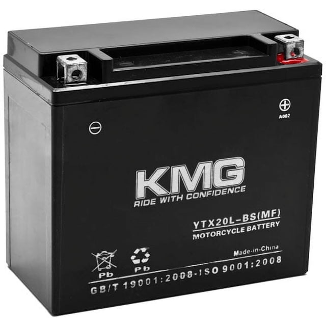KMG Battery Compatible with Yamaha 1000 RX1000R RX All Models 2003-2005 YTX20L-BS Sealed Maintenance Free Battery High Performance 12V SMF OEM Replacement Powersport