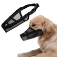 thumbnail image 1 of Dog Muzzle Soft Mesh Muzzle Adjustable Muzzle Soft Mesh Muzzle for Small Medium and Large Dogs Lickable and Chewable Allows Panting Drinking Anti Barking Breathable Puppy Muzzles, 1 of 9