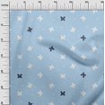thumbnail image 3 of oneOone Polyester Lycra Baby Blue Fabric Floral & Craft Projects Decor Fabric Printed By The Yard 56 Inch Wide, 3 of 5