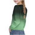 thumbnail image 4 of Plebaso Chandail à Manches Longues pour Filles avec Torsade à l'Avant, Imprimé pour Garçons, Col Ras du Cou, Décontracté, Léger, Chandail à Enfiler, Hauts pour Enfants, 4 of 7