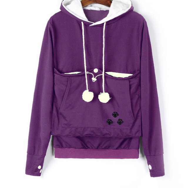 Cat lovers hoodies (purple, 4XL)