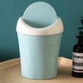 thumbnail image 4 of RRJ Desktop Trash Can, Shake Lid Plastic Waste Bin, Mini Office Desk Garbage Can, Car Home Kitchen Restaurant Storage Container, Small Space Trash Basket, 4 of 6