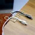thumbnail image 3 of pitrice 20 Pieces Metal Paper Clip Electroplated Solid Color Replacement Home School Examination Papers Clips Accessories Black 51mm, 3 of 9