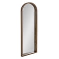 thumbnail image 1 of Kate and Laurel Hutton Farmhouse Wall Mirror, 16 x 48, Rustic Brown, Decorative Wall-Mounted Modern Full Length Mirror, 1 of 10