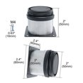 thumbnail image 2 of Unique Bargains Pieds de Meubles 2 Pieds en Acier Inoxydable pour Canapé Table Pieds Réglables Remplacement 4 Pcs, 2 of 7
