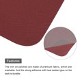 thumbnail image 4 of Uxcell 6 Pcs Pièces Thermocollantes Patchs de Réparation en Tissu pour Vêtements Date Rouge, 4 of 6