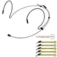 thumbnail image 3 of Double Earhook Headset Mic Headworn Microphone for Sennheiser for Shure Wireless, 3 of 5