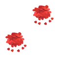 thumbnail image 4 of Langgg Paper Scraps Mini Heart Shape Wedding Accessory Plastic Material Confetti Tabletop Ornament for Valentine's Day Red15mm 2Set, 4 of 6