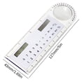 thumbnail image 3 of 3-in-1 10cm Solar Ruler Calculator Multifunctional Large Display Screen Mini Solar Card Ruler Calculator, 3 of 5