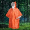 thumbnail image 2 of TopLLC Poncho de Pluie à Capuchon, Imperméable d'Urgence Isolé Réfléchissant en Film d'Aluminium PE, Imperméable Réutilisable Résistant aux Intempéries, Équipement de Survie Portable Double Face pour la Randonnée, le Camping et l'Extérieur, 2 of 9