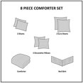 thumbnail image 4 of Bitter Creek Ensemble de Couette Surdimensionné Grand Lit/gris/brun, 4 of 5