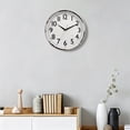 thumbnail image 4 of Hometrends Chrome Contemporary Wall Clock, 4 of 4