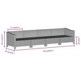 thumbnail image 4 of vidaXL 4 Piece Garden Lounge Set with Cushions Grey Poly Rattan, 4 of 5