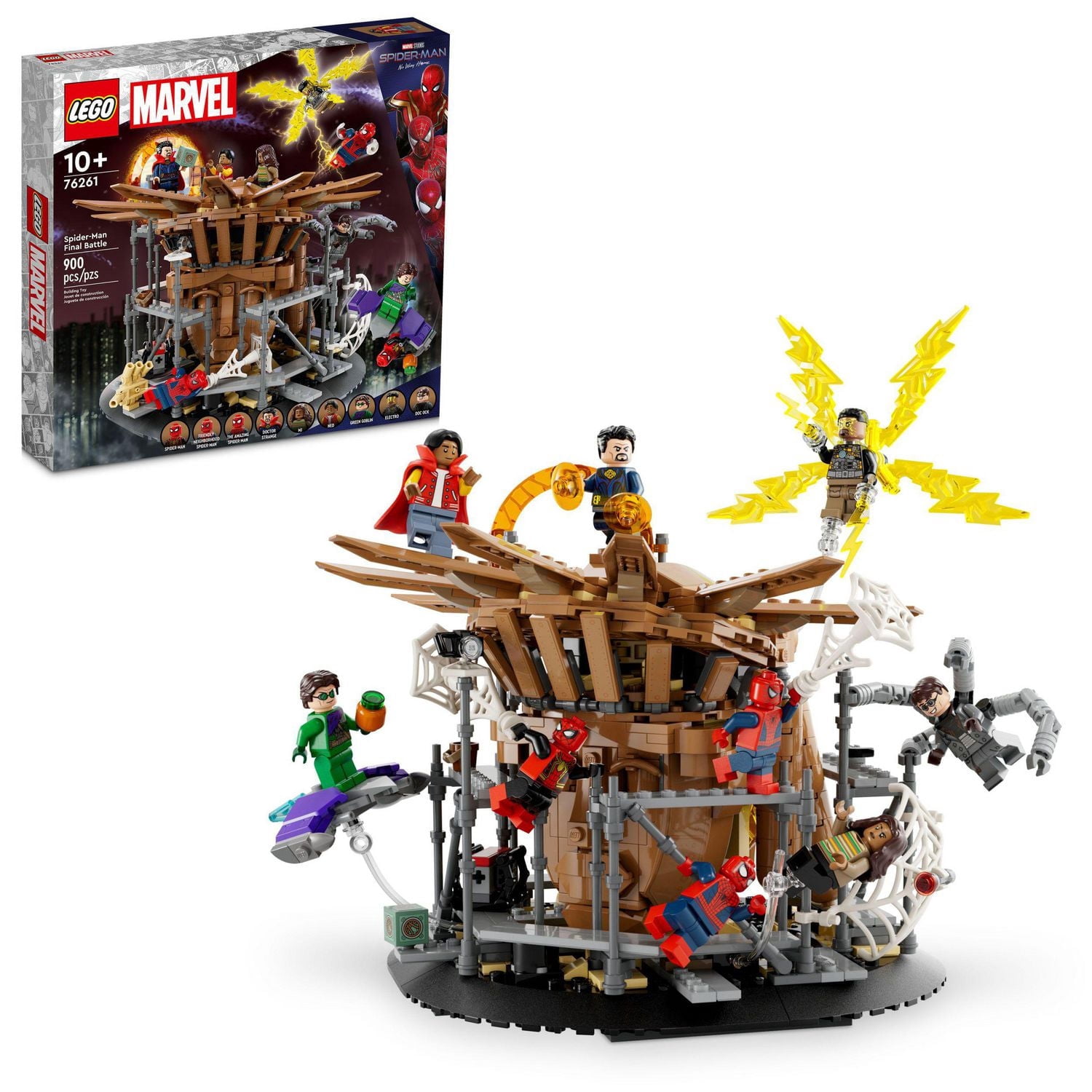 LEGO Marvel Spider-Man Final Battle Building Toy Set, Collectible Spider-Man Toy with 9 Minifigures, 76261
