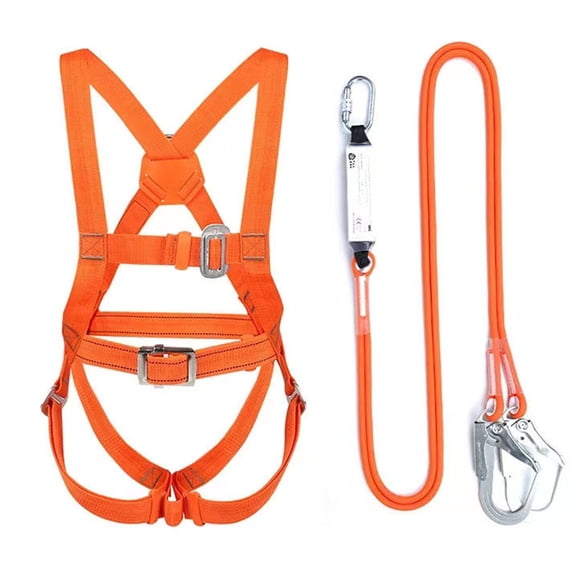 Safety Harness Kit, Fall Arrest Safety Harness, Heuhil Full Body Harness, Fall Arrest Harness, Fall Arrest Harness for Aerial Work (3m Large Buckle)
