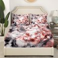 thumbnail image 3 of Draps de Lit Chat Kawaii Format Double, Ensemble de Literie Attrape-Rêves Chaton Mignon pour Enfants Garçons Filles, Ensemble de Draps Attrape-Rêves Boho Tribal Plume Animal 1 Drap-Housse 1 Drap Plat 2 Taies d'Oreiller, 3 of 7