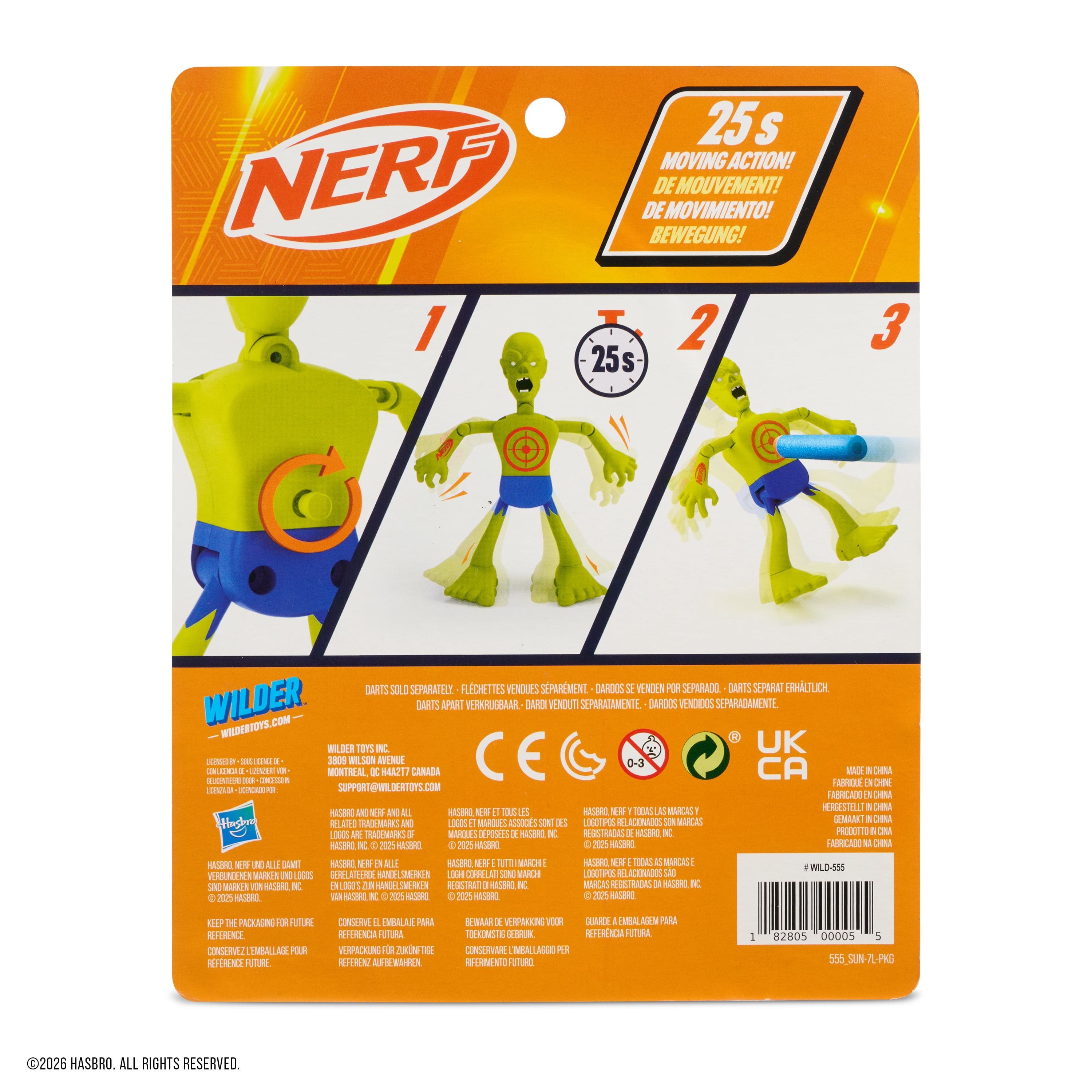 NERF Zombie Bullseye - Windup Target by Wilder Toys