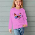 thumbnail image 5 of RXIRUCGD Chemises à Manches Longues pour Filles, Col Rond Mignon, Blouses Décontractées Élégantes (Rose, Taille : 4-5 Ans), 5 of 5